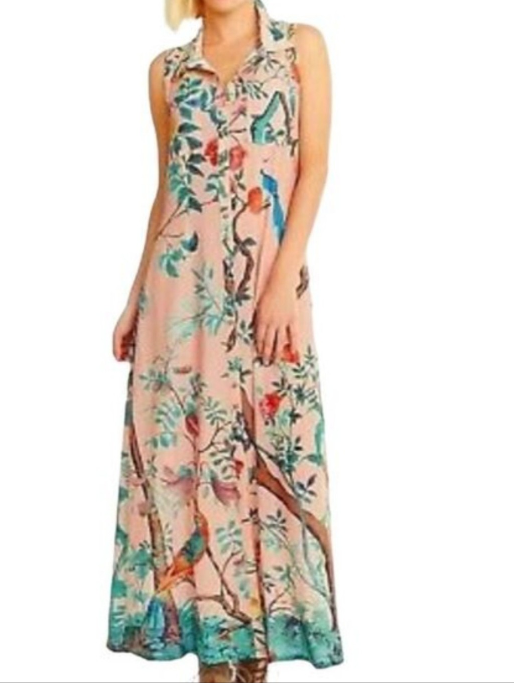 Soft Surroundings Nwt Shirtdress Embroidered L